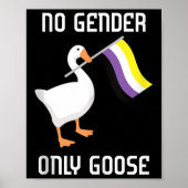Nonbinary Goose No Gender Pride Flag Lgbtq Gay Pri Poster (Voorkant)
