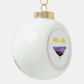 NONBINARY HART KERAMISCHE BAL ORNAMENT (Links)
