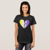Nonbinary LGBTQ Breken de Gothic van de Valentijns T-shirt (Voorkant volledig)