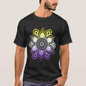 Nonbinary LGBTQ Subtle Yoga Mandala Enby NB LGBT T-shirt (Voorkant)