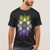 Nonbinary LGBTQ Subtle Yoga Mandala Enby NB LGBT T-shirt (Voorkant)
