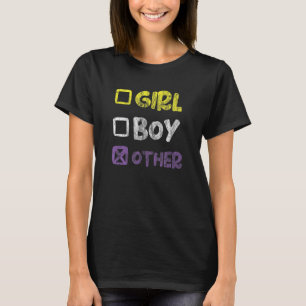 Nonbinary Meisje Jongen Andere Niet Binaire LGBTQI T-shirt