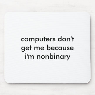 Nonbinary Nerd mousepad Muismat