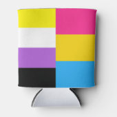 Nonbinary Pansexual Dual Pride Flag Blikjeskoeler (Voorkant)