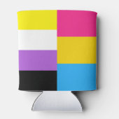 Nonbinary Pansexual Dual Pride Flag Blikjeskoeler (Achterkant)