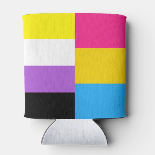 Nonbinary Pansexual Dual Pride Flag Blikjeskoeler (Achterkant)