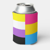 Nonbinary Pansexual Dual Pride Flag Blikjeskoeler (Blikje Achterkant)