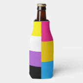 Nonbinary Pansexual Dual Pride Flag Flesjeskoeler (Fles Voorkant)