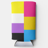 Nonbinary Pansexual Dual Pride Flag Seltzer Blikjeskoeler (Voorkant)