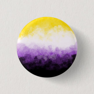 Nonbinary pride badge ronde button 3,2 cm