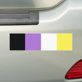 Nonbinary Pride Bumpersticker (Op auto)