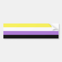 Nonbinary Pride Bumpersticker