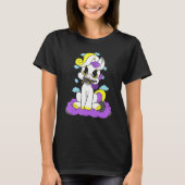 Nonbinary Pride Cute Unicorn Clouds Nonbinary Flag T-shirt (Voorkant)