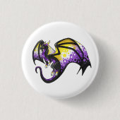 Nonbinary Pride Dragon Ronde Button 3,2 Cm (Voorkant)