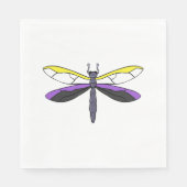 Nonbinary Pride Dragonfly Servet (Voorkant)