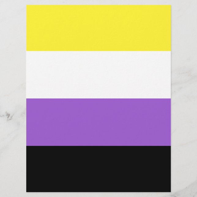 Nonbinary Pride Flag (Voorkant)