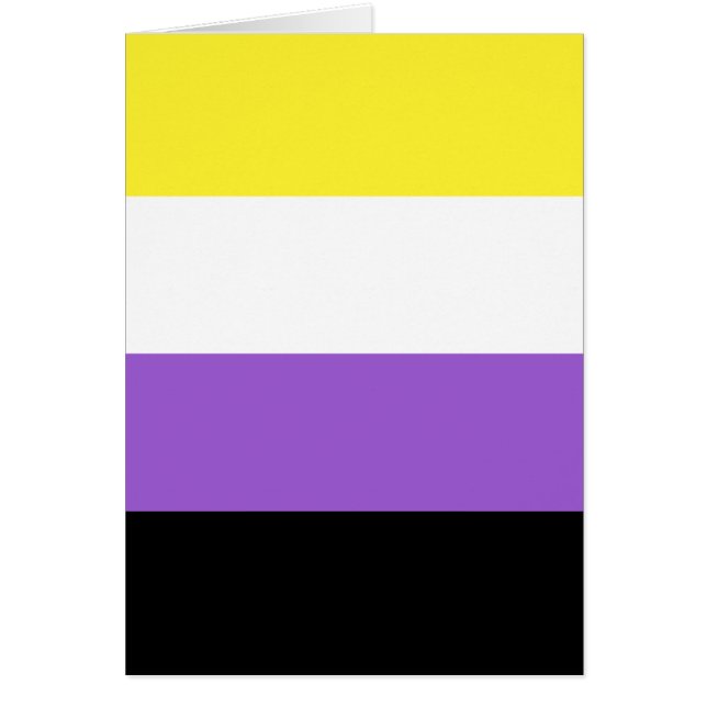 Nonbinary Pride Flag (Voorkant)