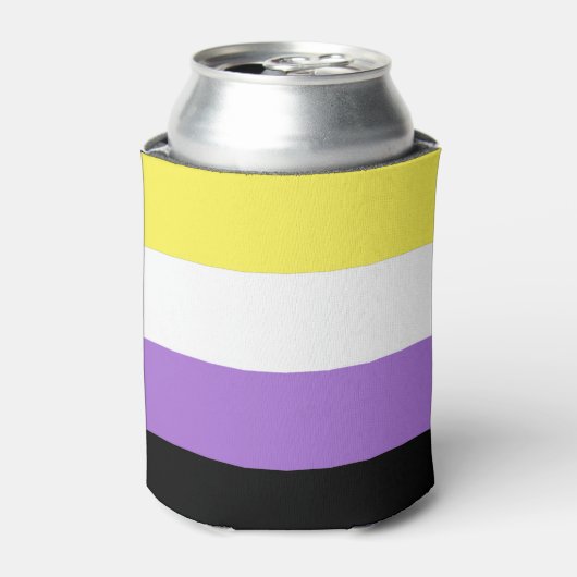 Nonbinary Pride Flag Blikjeskoeler (Blikje Voorkant)