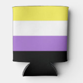 Nonbinary Pride Flag Blikjeskoeler (Voorkant)