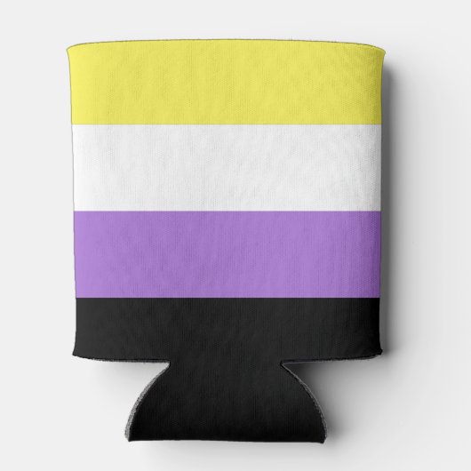 Nonbinary Pride Flag Blikjeskoeler (Achterkant)