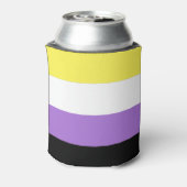 Nonbinary Pride Flag Blikjeskoeler (Blikje Achterkant)
