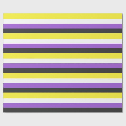 Nonbinary Pride Flag Cadeaupapier (Vlak)