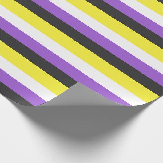 Nonbinary Pride Flag Cadeaupapier (Hoek)