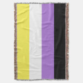 Nonbinary Pride Flag Deken (Voorkant Verticaal)