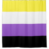 Nonbinary Pride Flag Douchegordijn (Voorkant)