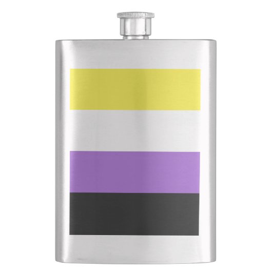 Nonbinary Pride Flag Flacon (Voorkant)