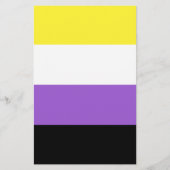 Nonbinary Pride Flag Flyer (Voorkant)