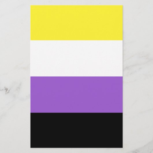 Nonbinary Pride Flag Flyer (Voorkant)