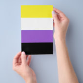 Nonbinary Pride Flag Flyer (Hand)