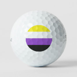Nonbinary Pride Flag Golfballen