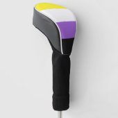 Nonbinary Pride Flag Golfheadcover (Schuin)