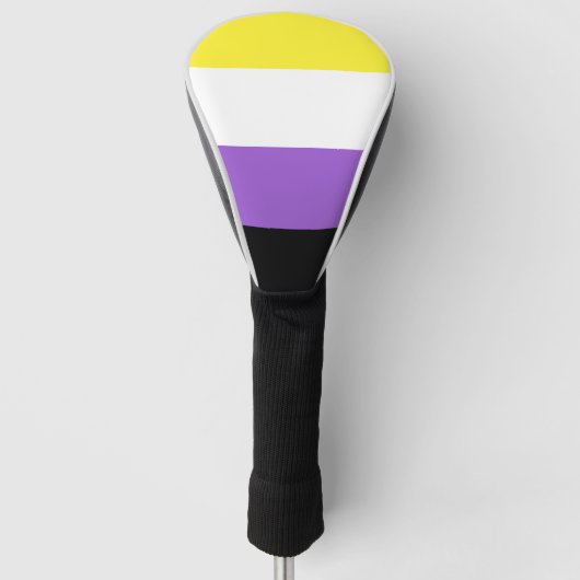 Nonbinary Pride Flag Golfheadcover (Voorkant)