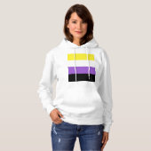 Nonbinary Pride Flag Hoodie (Voorkant volledig)