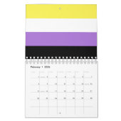 Nonbinary Pride Flag Kalender (Feb 2026)