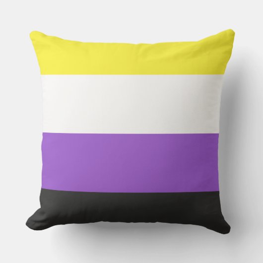 Nonbinary Pride Flag Kussen (Voorkant)