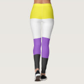 Nonbinary Pride Flag Leggings (Achterkant)