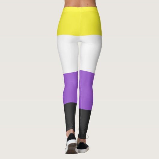 Nonbinary Pride Flag Leggings (Achterkant)