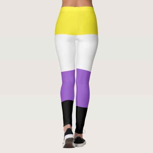 Nonbinary Pride Flag Leggings (Achterkant)