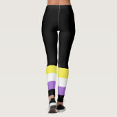 Nonbinary Pride Flag Leggings (Achterkant)