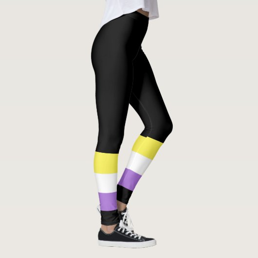 Nonbinary Pride Flag Leggings (Rechts)