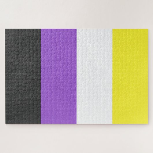 Nonbinary Pride Flag Legpuzzel (Horizontaal)