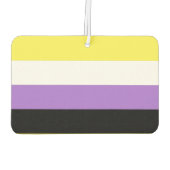 Nonbinary Pride Flag Luchtverfrisser (Achterkant)