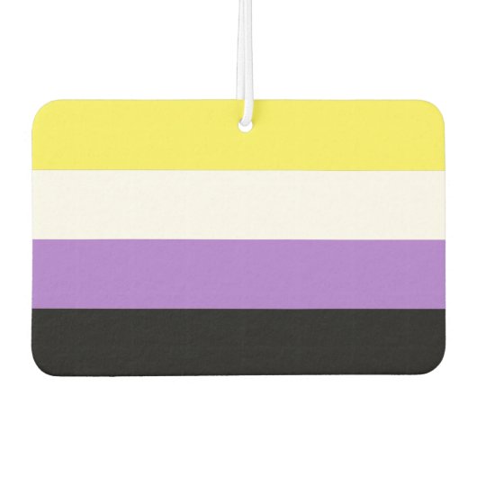 Nonbinary Pride Flag Luchtverfrisser (Voorkant)