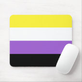 Nonbinary Pride Flag Muismat (Met muis)
