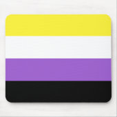 Nonbinary Pride Flag Muismat (Voorkant)
