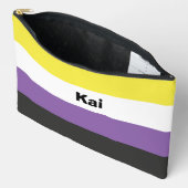 Nonbinary Pride Flag Name of Monogram Etui (Open)